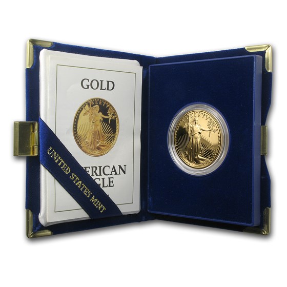1991-W 1 oz Proof Gold American Eagle (w/Box & COA) 1991-W 1 oz Proof Gold American Eagle (w/Box & COA)